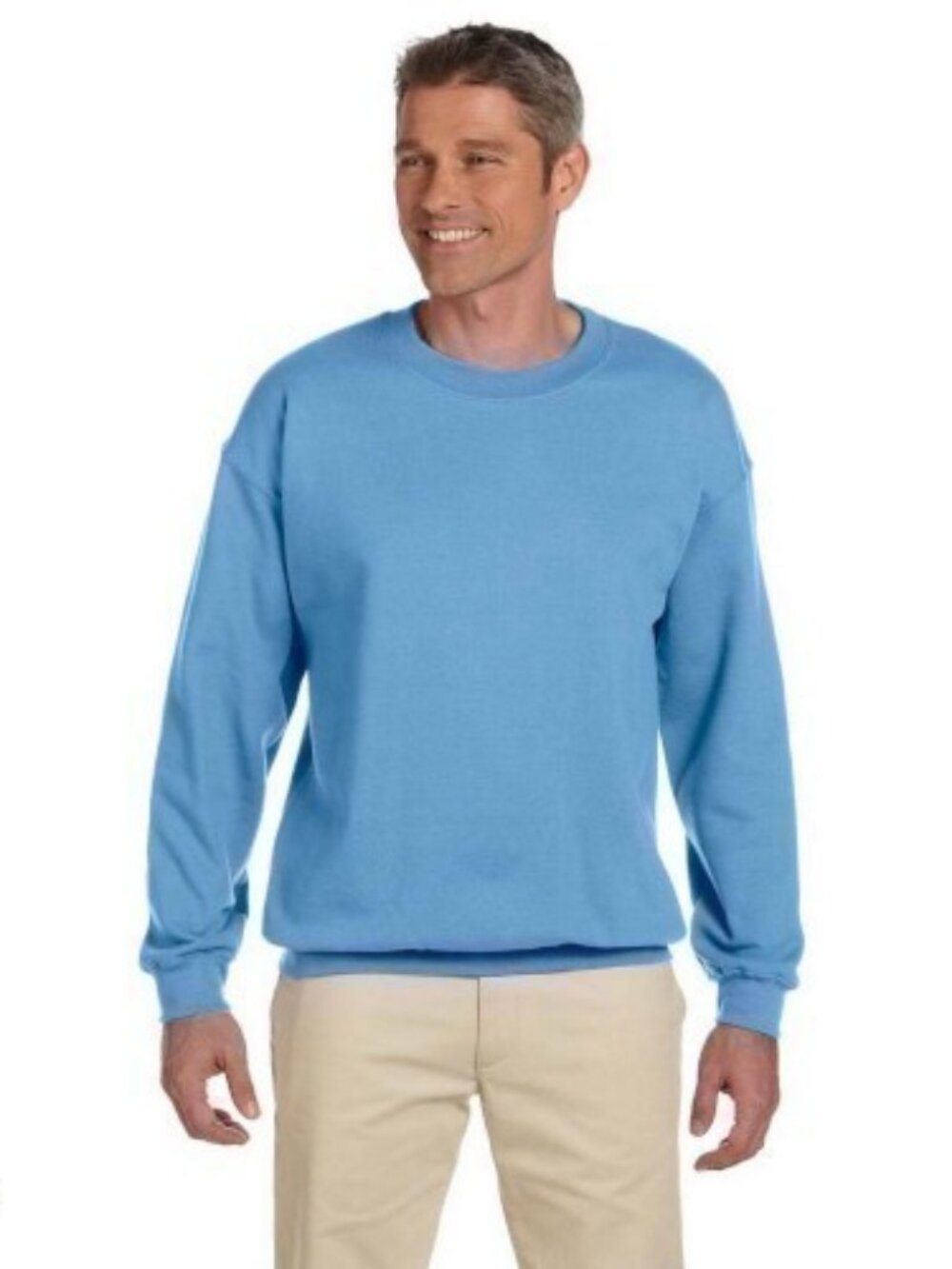 Adult Heavy Blend™  8 oz., 50/50 Fleece Crew - CAROLINA BLUE - S